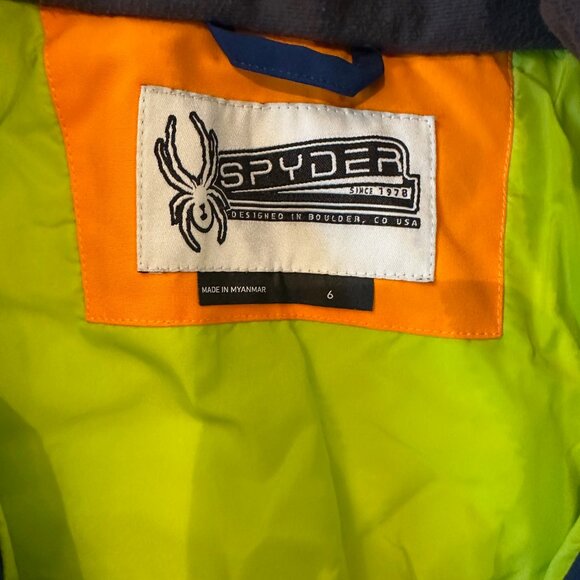 Spyder Boys’ Ski Jacket & Bib Snow Pants Set – Size 6/7 - Picture 3 of 10